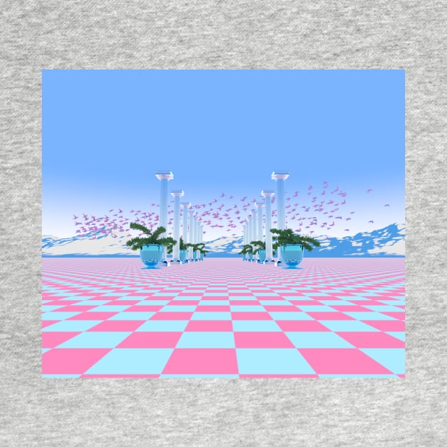 Vaporwave Landscape by AxiomDesign